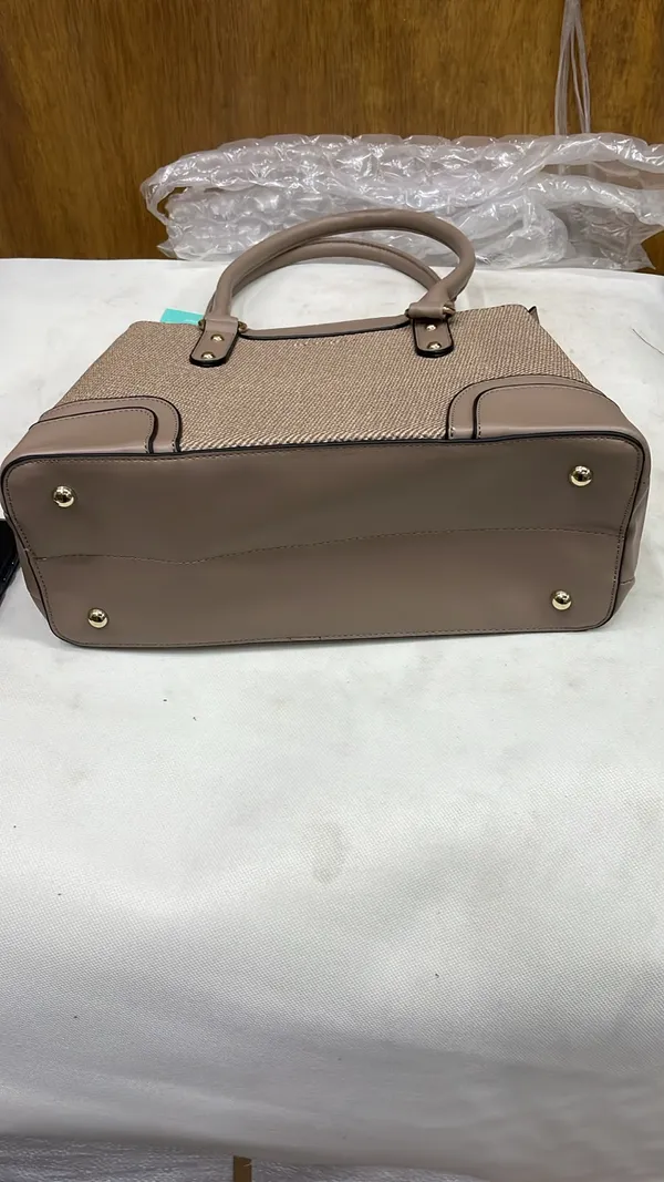 Taupe_Pu_Leather_Structured_Tote_Bag_For_Women