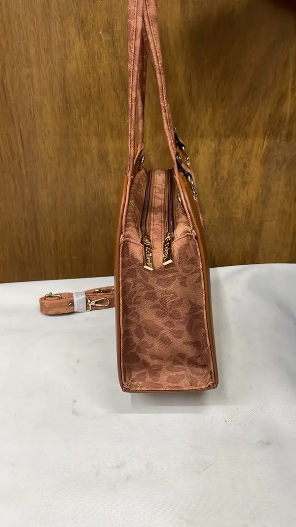 Brown_Pu_Leather_Structured_Tote_Bag_For_Women