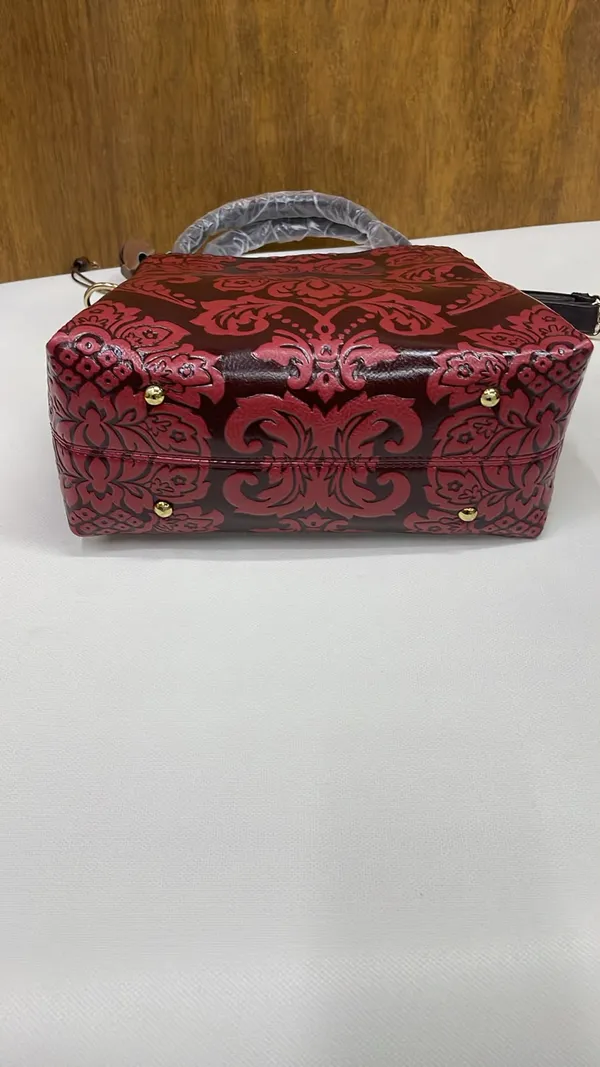 Maroon_Pu_Leather_Printed_Handbag_For_Women