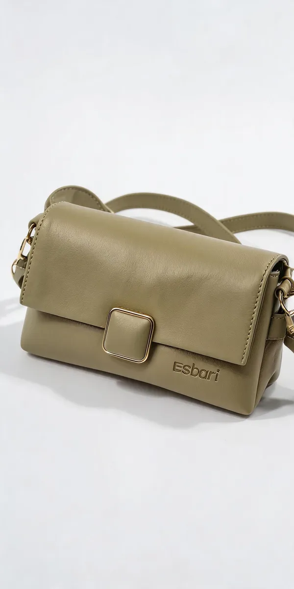 Khaki_Pu_Leather_Crossbody_Sling_Bag_For_Women
