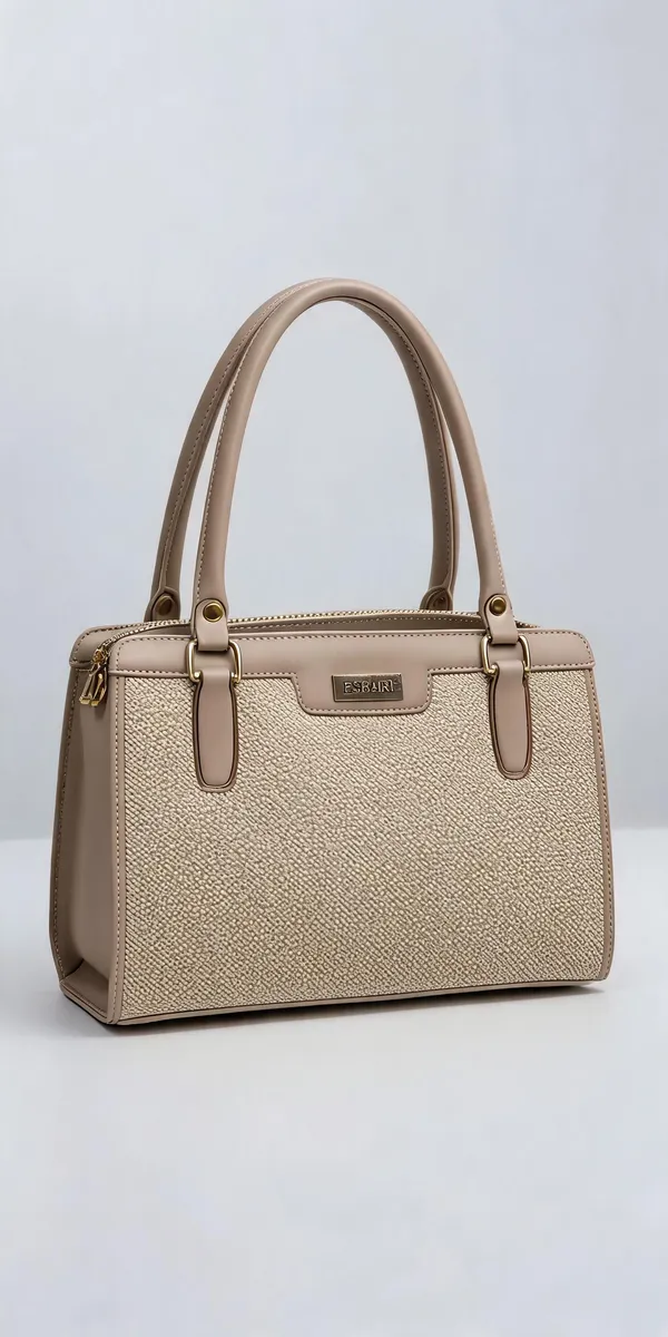 Beige_Pu_Leather_Structured_Handbag_For_Women