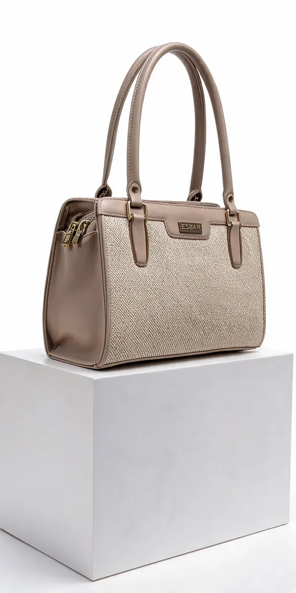 Beige_Pu_Leather_Structured_Handbag_For_Women
