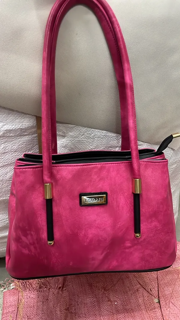 Pink_Pu_Leather_Tote_Bag_For_Women