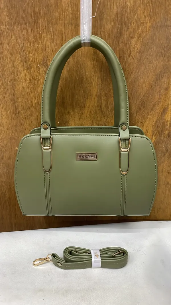 Olive_Green_Pu_Leather_Structured_Handbag_For_Women