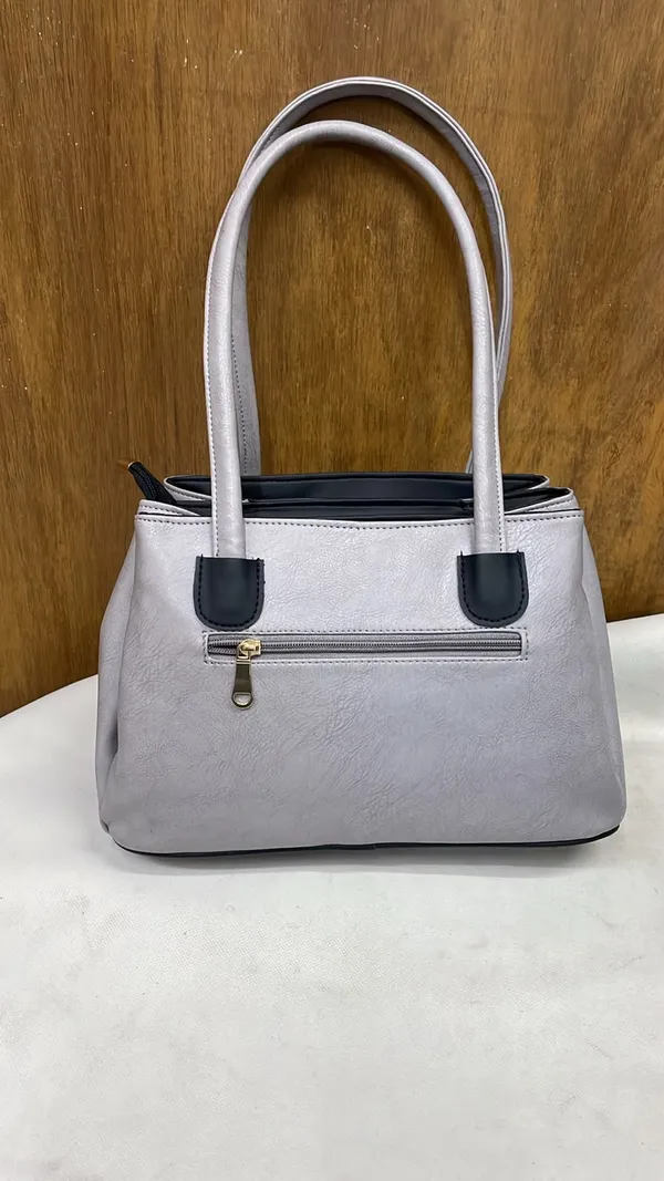 Grey_Pu_Leather_Textured_Tote_Bag_For_Women