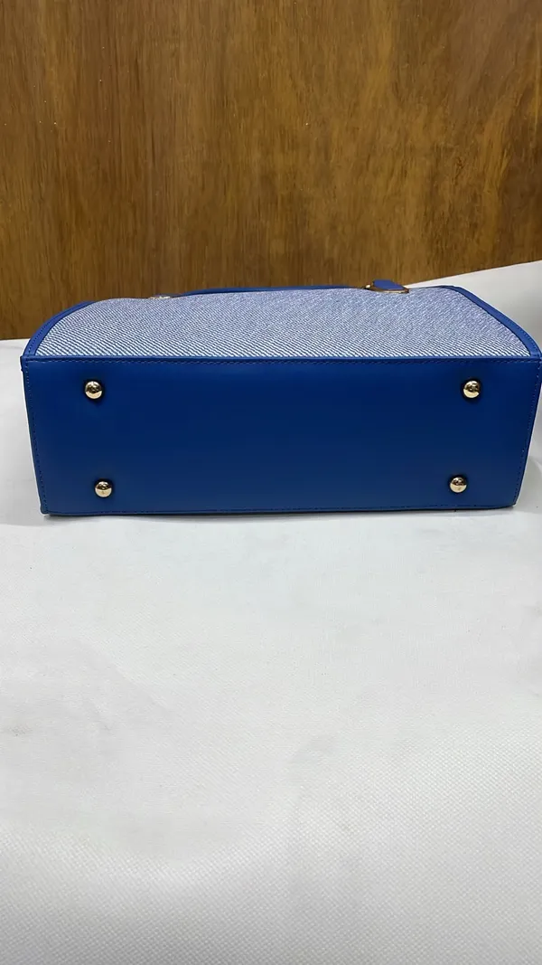 Blue_Pu_Leather_Structured_Handbag_For_Women