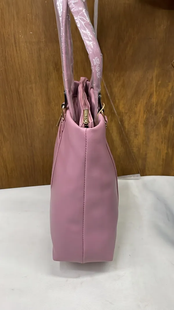 Pink_Pu_Leather_Tote_Bag_For_Women