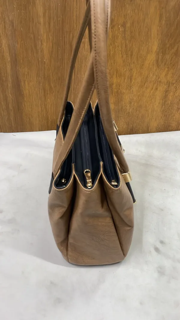 Tan_Pu_Leather_Textured_Tote_Bag_For_Women