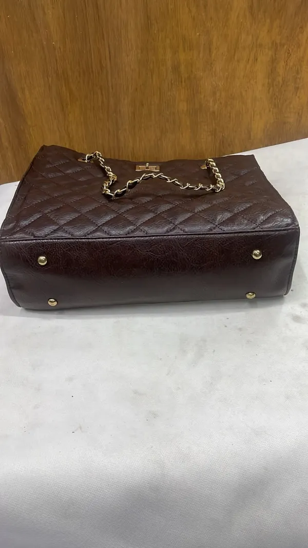 Brown_Pu_Leather_Quilted_Shoulder_Bag_For_Women