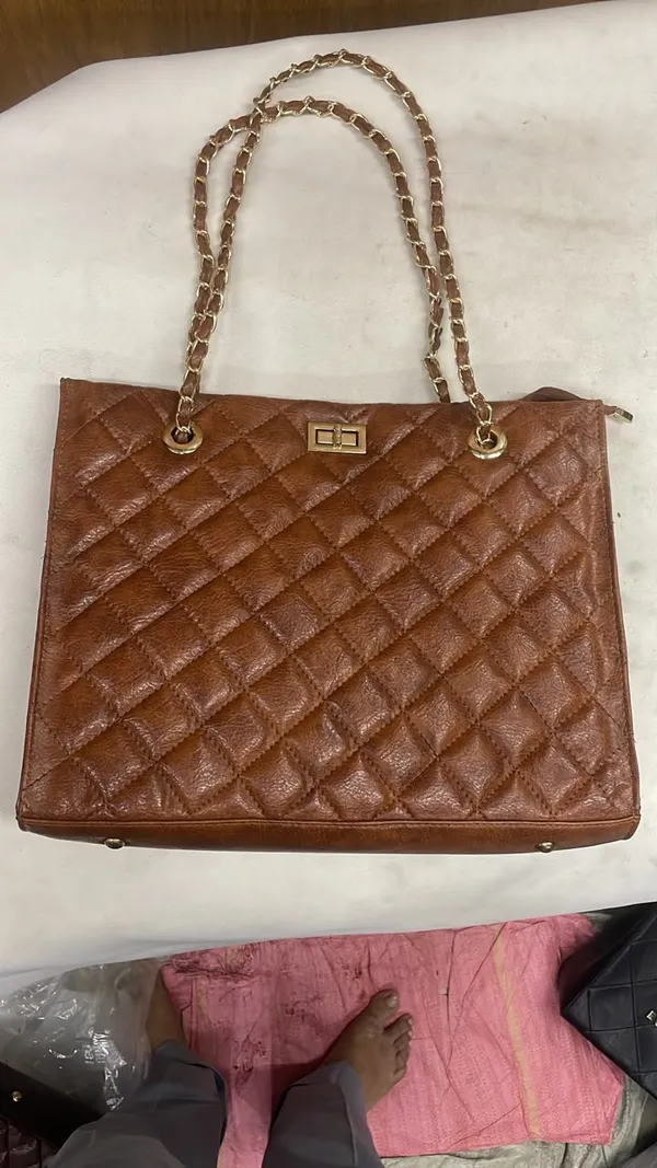 Brown_Pu_Leather_Quilted_Shoulder_Bag_For_Women