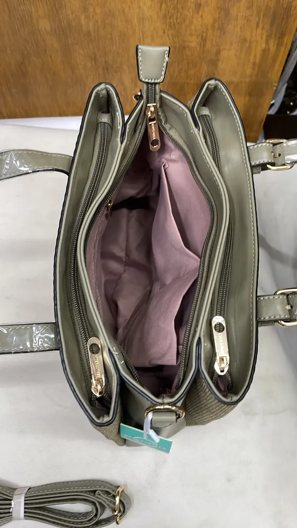 Olive_Green_Pu_Leather_Structured_Tote_Bag_For_Women