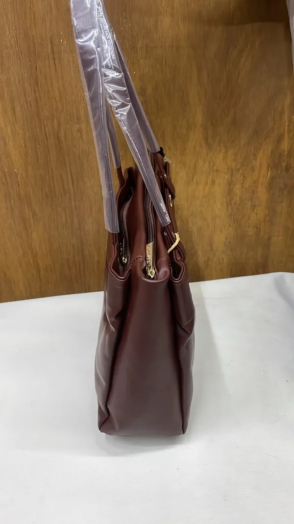 Maroon_Pu_Leather_Tote_Bag_For_Women
