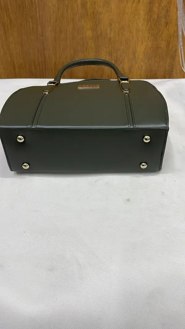 Green_Pu_Leather_Structured_Handbag_For_Women