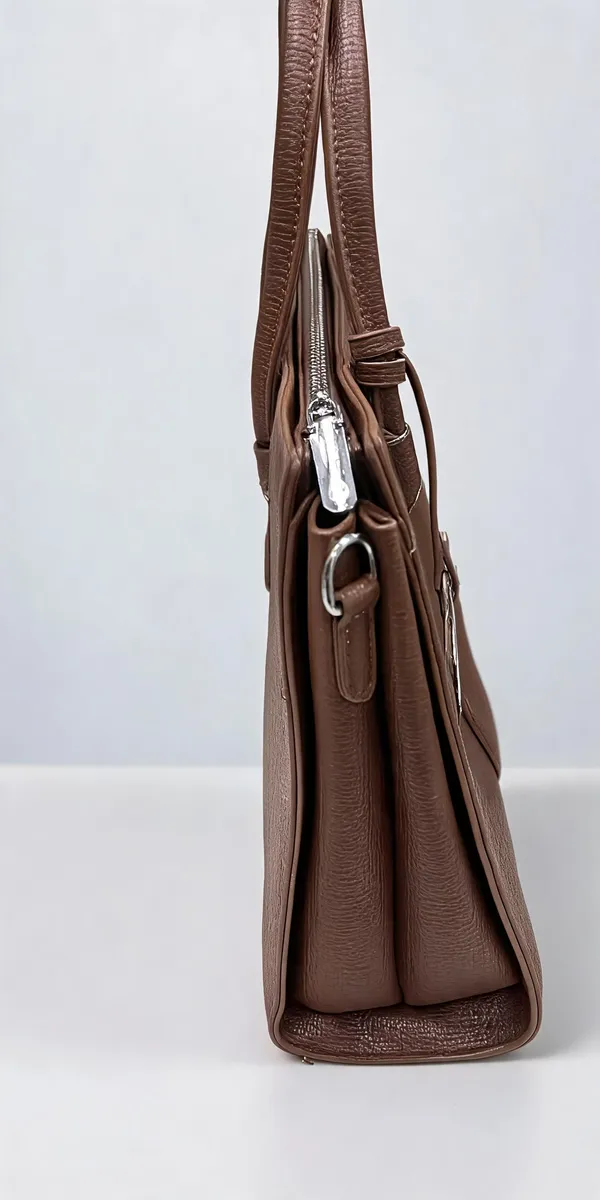Brown_Pu_Leather_Textured_Structured_Handbag_For_Women