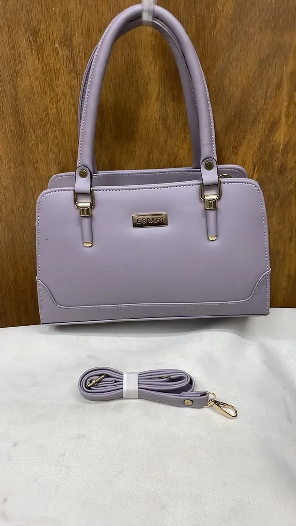 Lavender_Pu_Leather_Structured_Handbag_For_Women