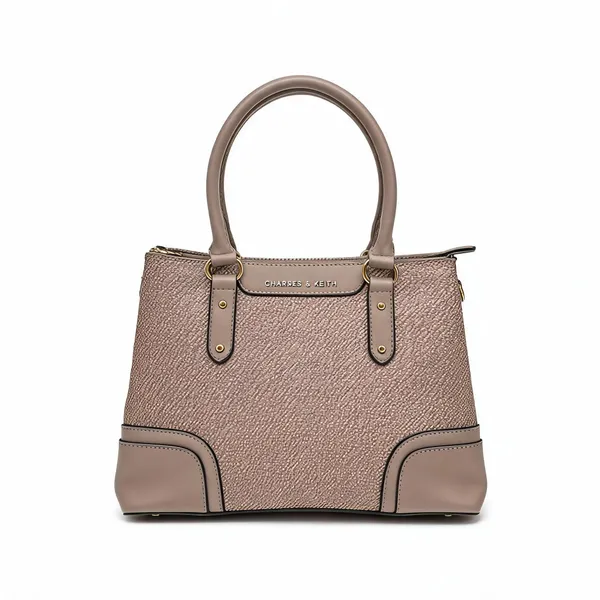 Taupe_Pu_Leather_Structured_Tote_Bag_For_Women