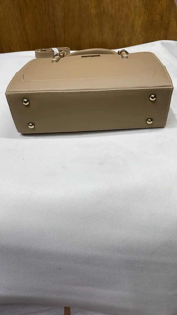 Beige_Pu_Leather_Structured_Handbag_For_Women