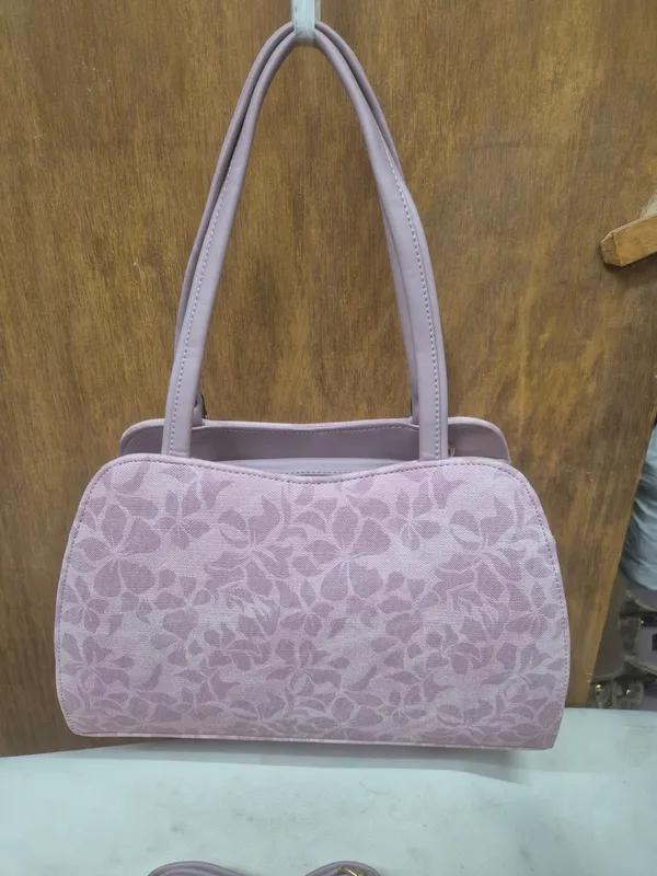 Lavender_Pu_Leather_Floral_Tote_Bag_For_Women