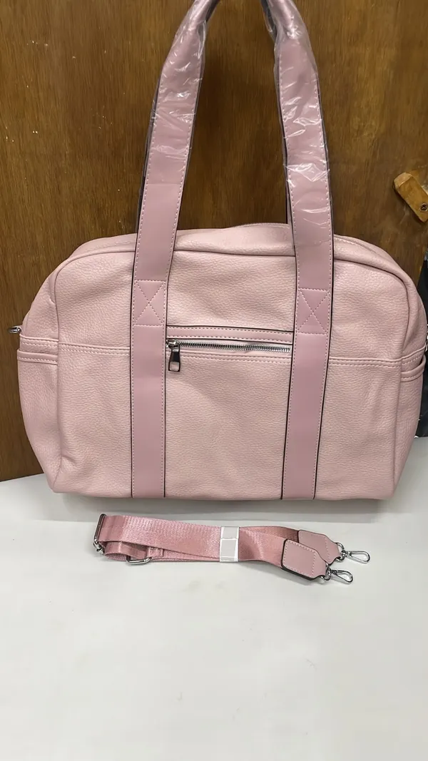 Pink_Pu_Leather_Handheld_Handbag_For_Women