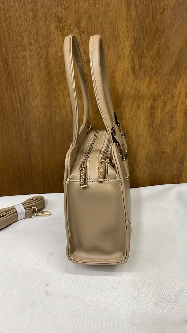 Beige_Pu_Leather_Structured_Handbag_For_Women