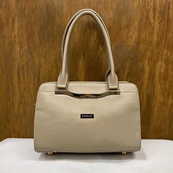 Beige_Pu_Leather_Structured_Handbag_For_Women