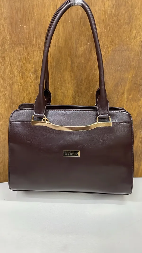 Brown_Pu_Leather_Structured_Handbag_For_Women