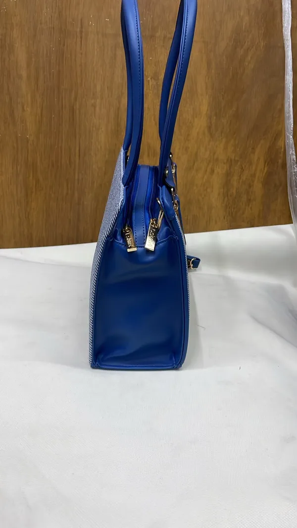 Blue_Pu_Leather_Structured_Handbag_For_Women
