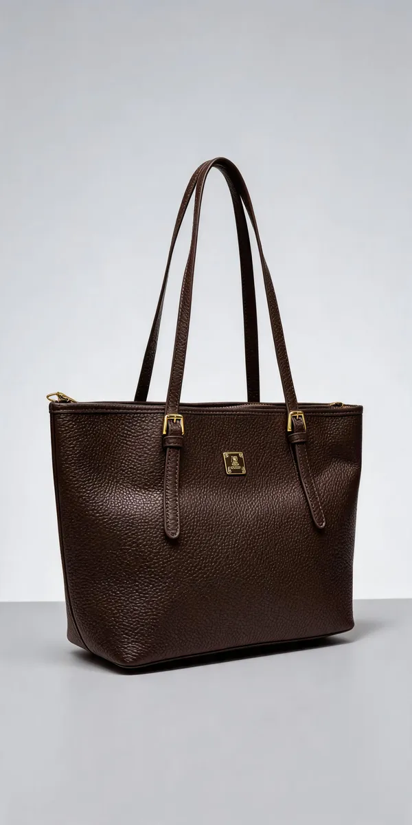 Brown_Pu_Leather_Tote_Bag_For_Women