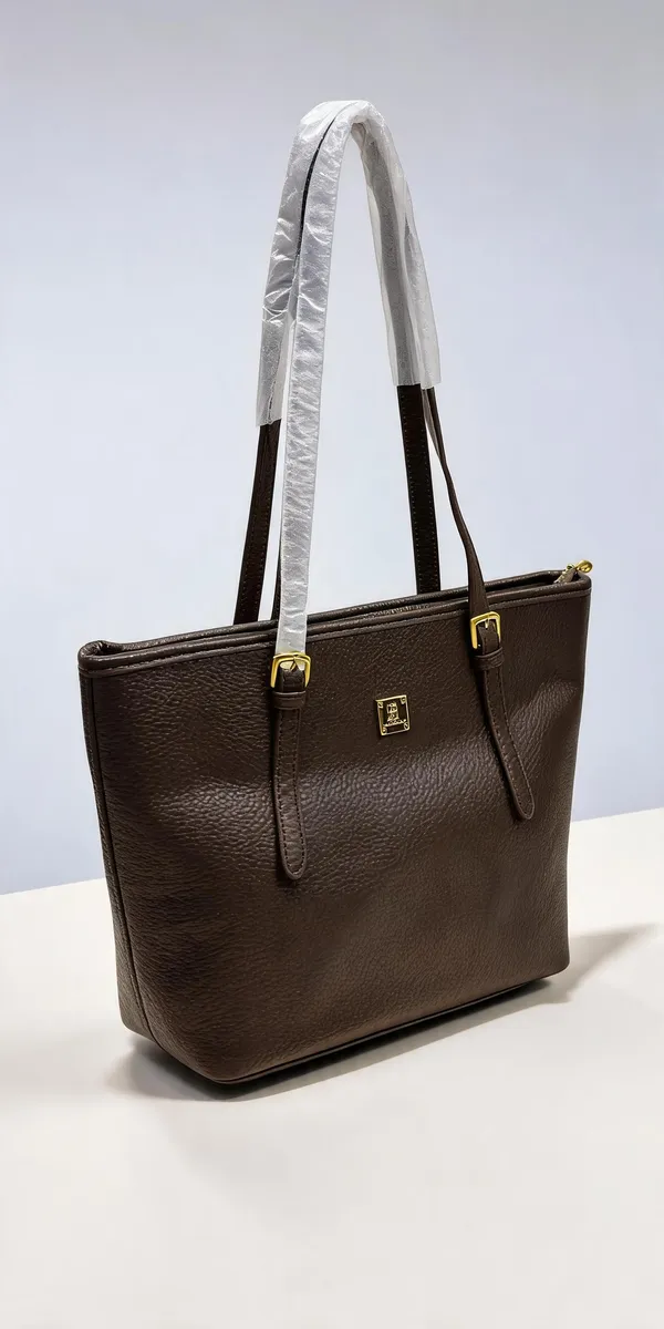 Brown_Pu_Leather_Tote_Bag_For_Women