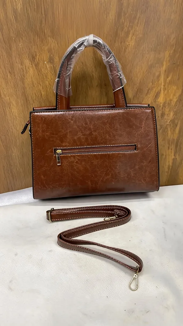 Brown_Pu_Leather_Structured_Handbag_For_Women