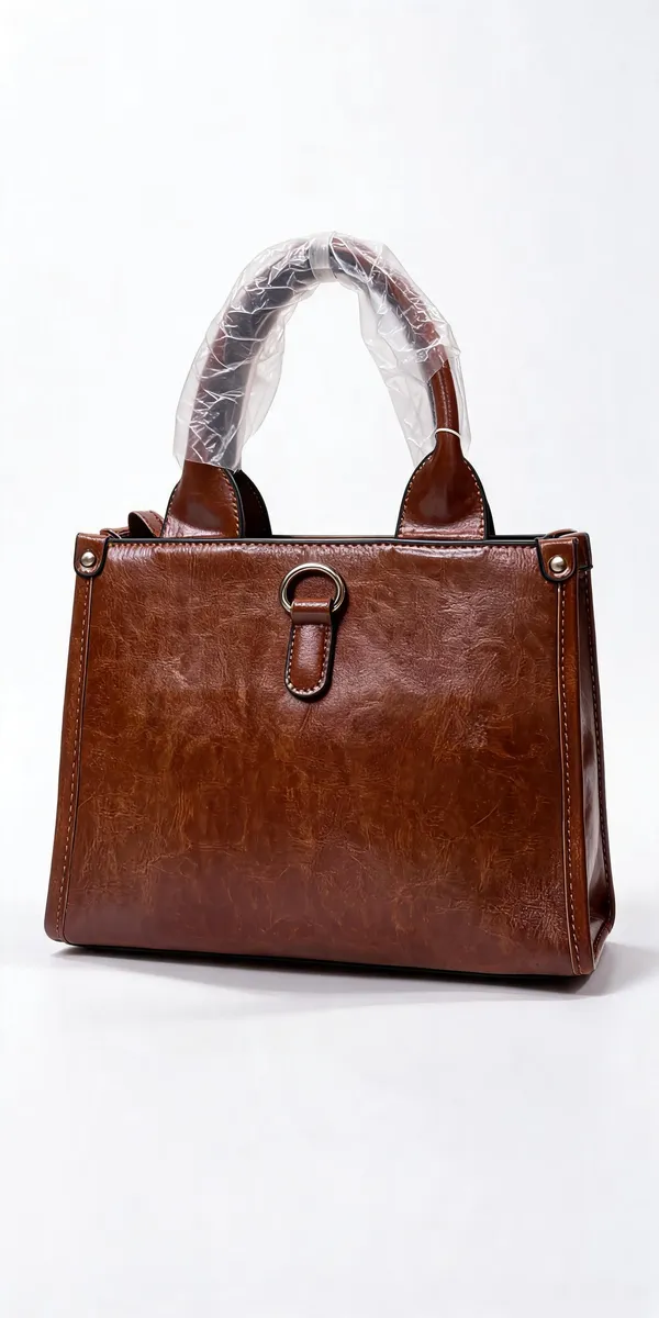 Brown_Pu_Leather_Structured_Handbag_For_Women