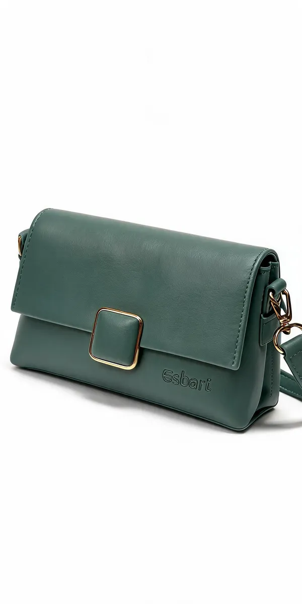 Green_Pu_Leather_Crossbody_Bag_For_Women