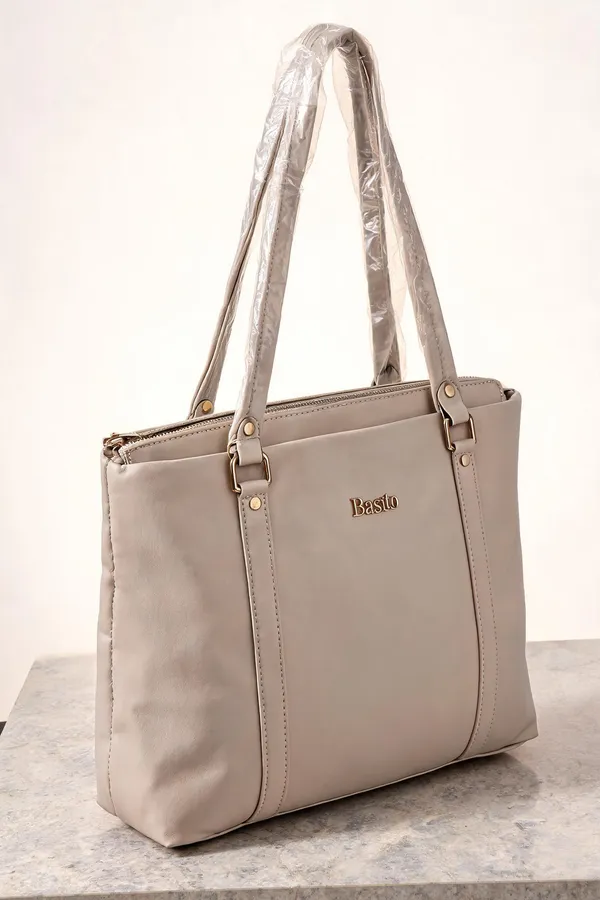 White_Pu_Leather_Tote_Bag_For_Women