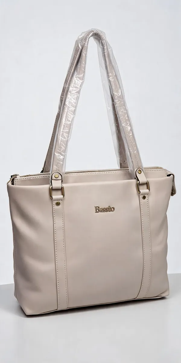 White_Pu_Leather_Tote_Bag_For_Women