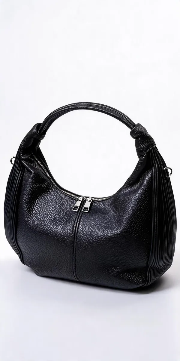 Black_Pu_Leather_Hobo_Bag_For_Women