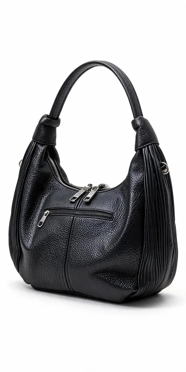 Black_Pu_Leather_Hobo_Bag_For_Women