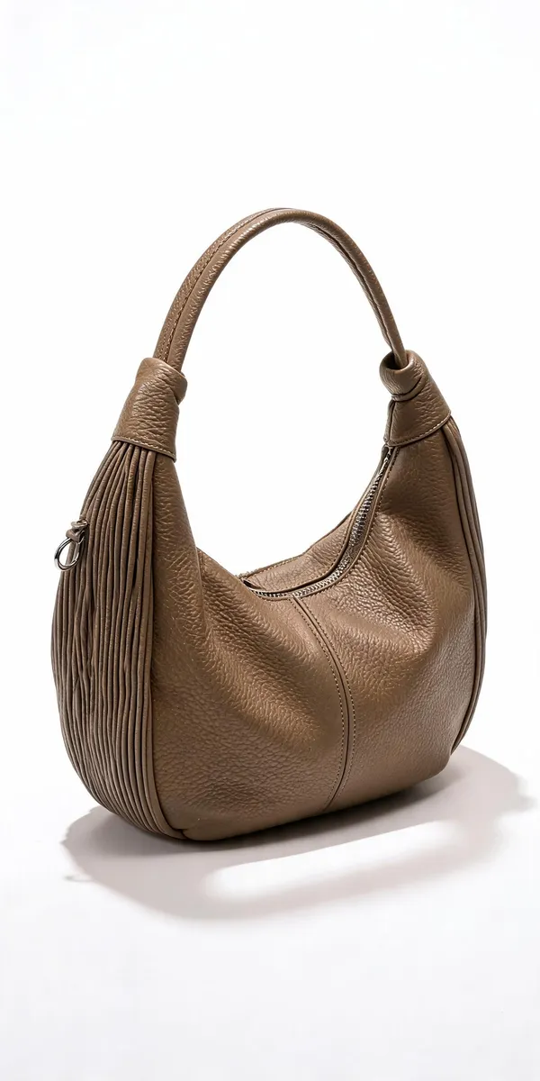 Brown_Pu_Leather_Textured_Hobo_Bag_For_Women
