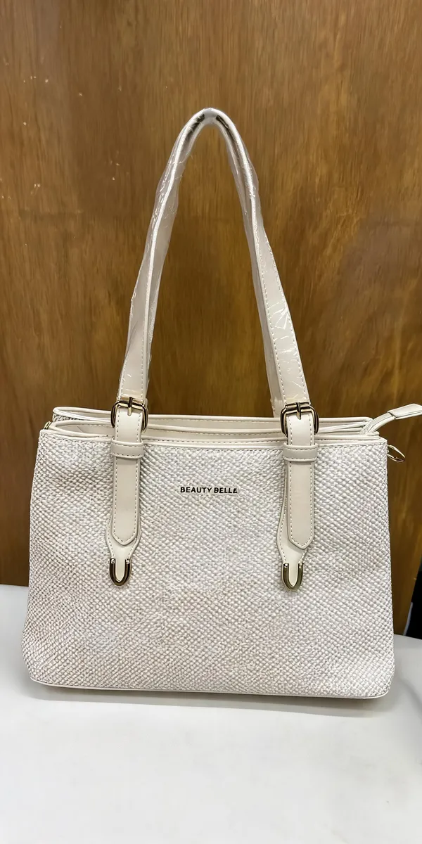 White_Pu_Leather_Tote_Bag_For_Women