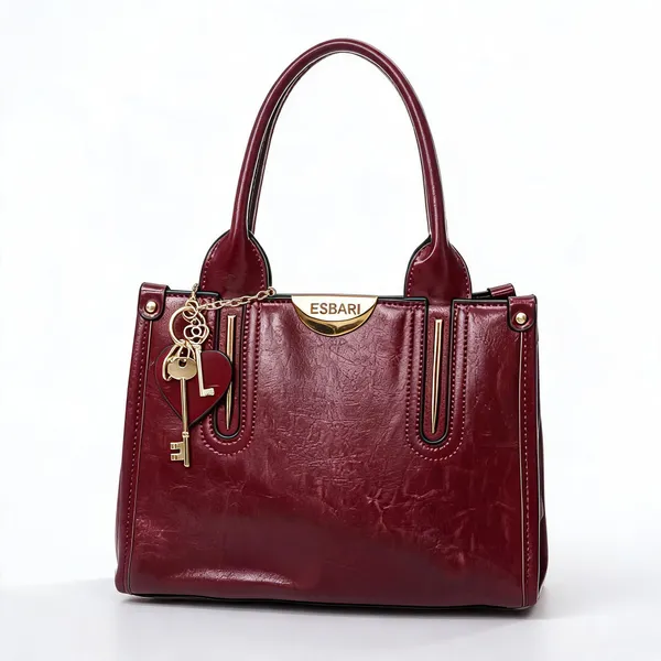 Maroon_Pu_Leather_Tote_Bag_For_Women