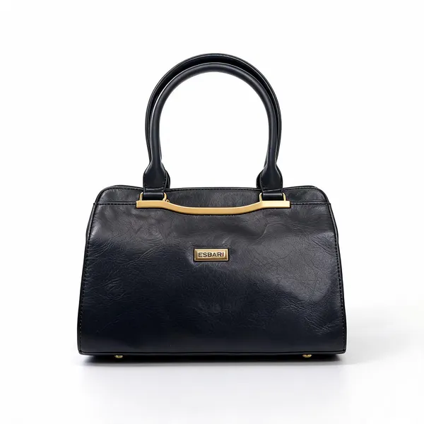 Black_Pu_Leather_Structured_Handbag_For_Women