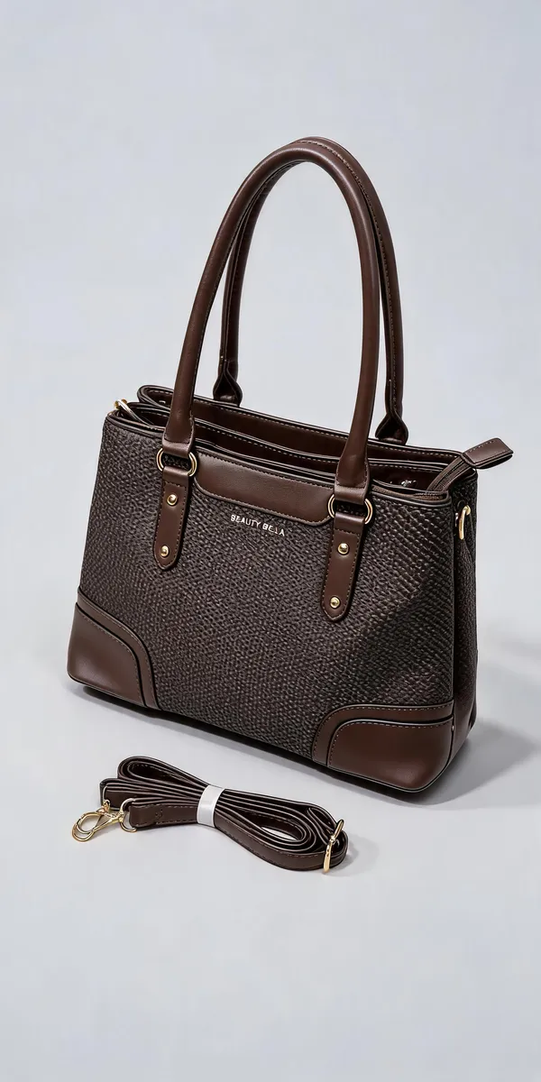 Brown_Pu_Leather_Tote_Bag_For_Women
