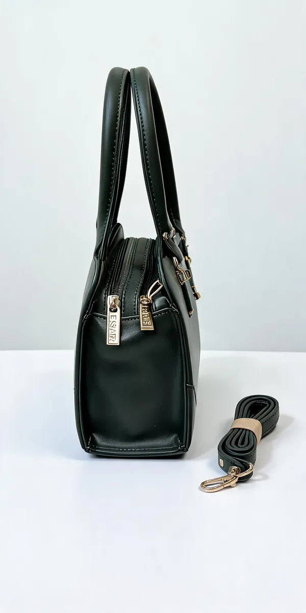 Black_Pu_Leather_Structured_Handbag_For_Women