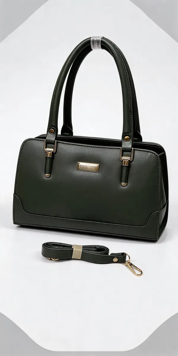 Black_Pu_Leather_Structured_Handbag_For_Women