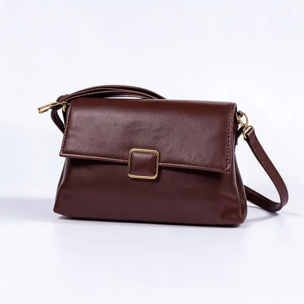 Brown_Pu_Leather_Structured_Crossbody_Bag_For_Women