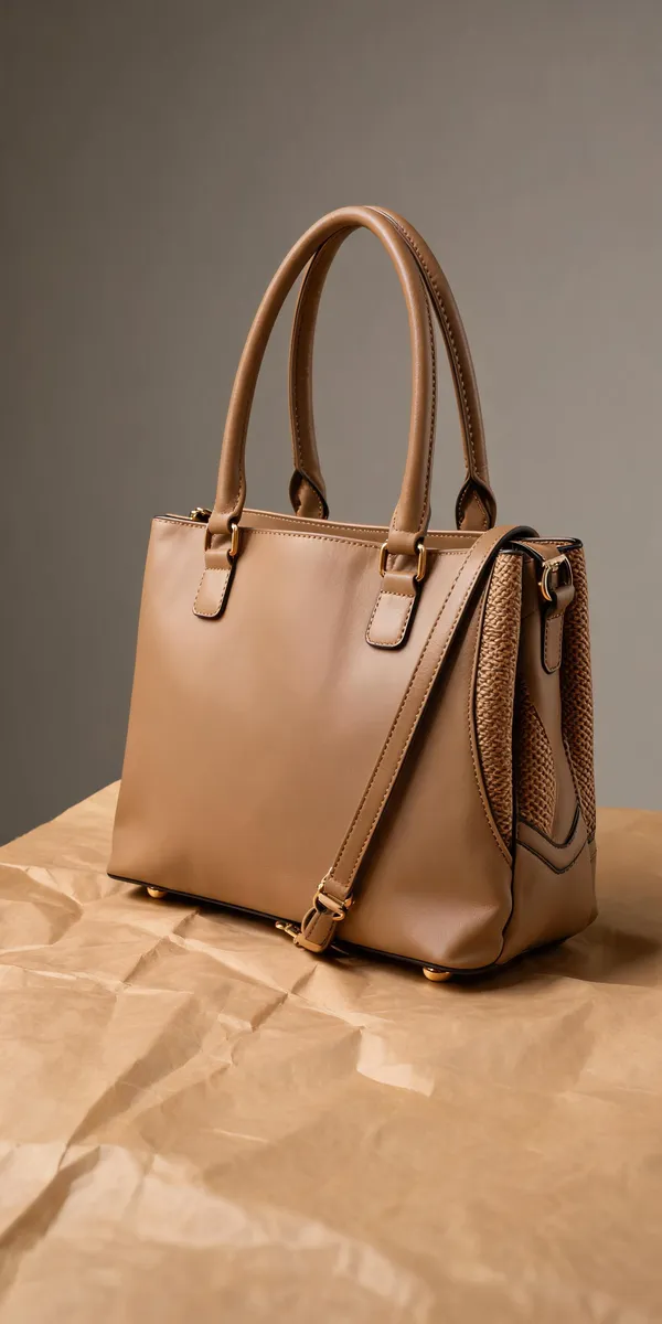 Tan_Pu_Leather_Tote_Bag_For_Women