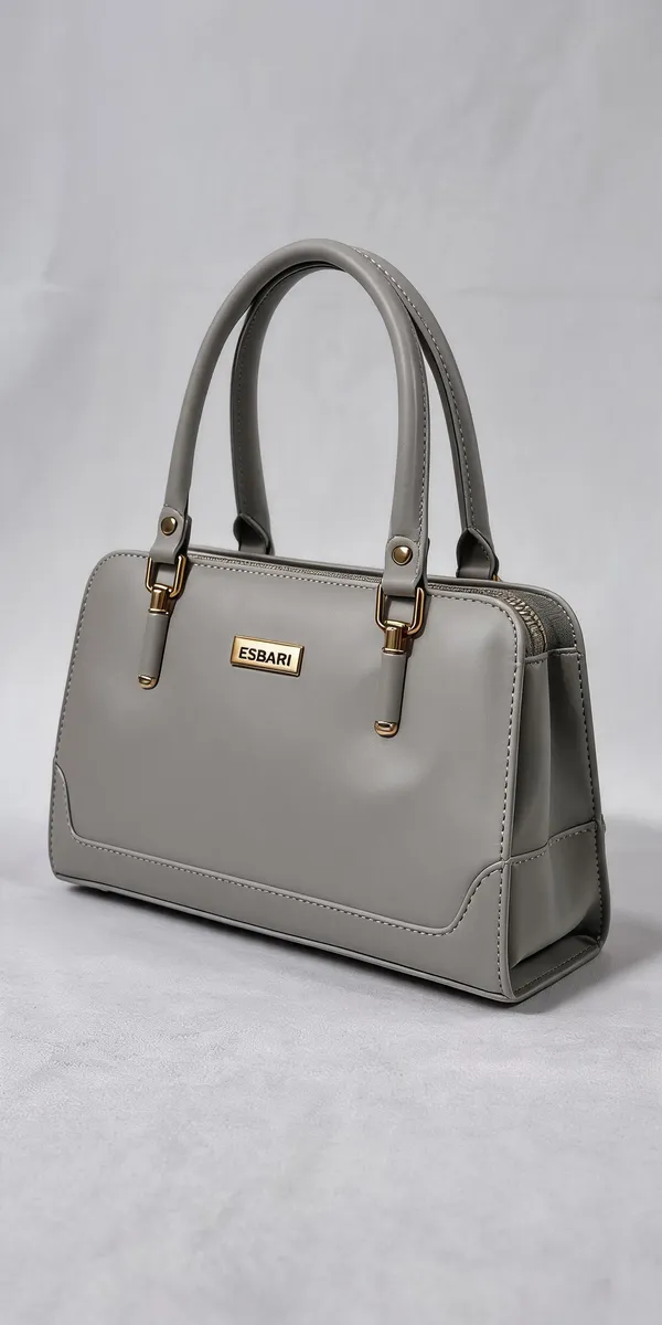 Grey_Pu_Leather_Structured_Handbag_For_Women