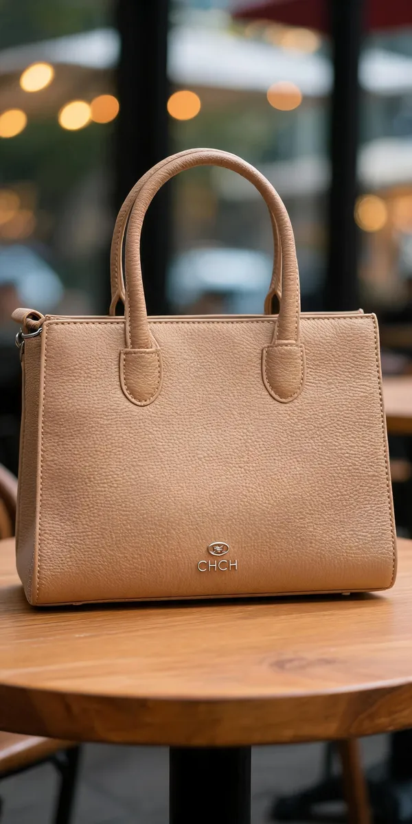 Beige_Pu_Leather_Textured_Structured_Handbag_For_Women