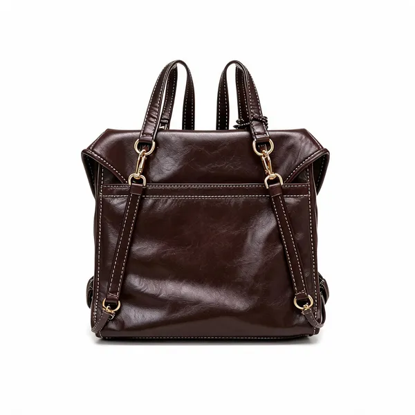Brown_Pu_Leather_Convertible_Backpack_For_Women