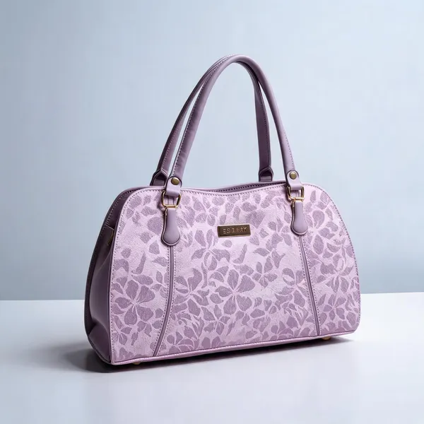 Lavender_Pu_Leather_Floral_Tote_Bag_For_Women