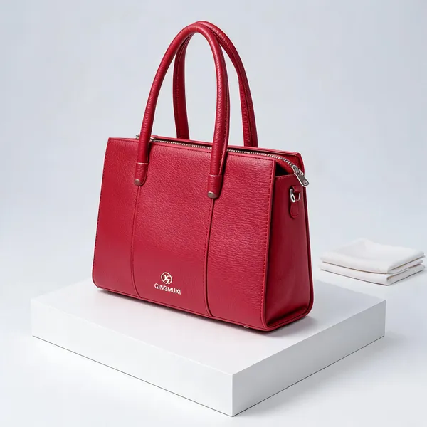 Red_Pu_Leather_Tote_Bag_For_Women
